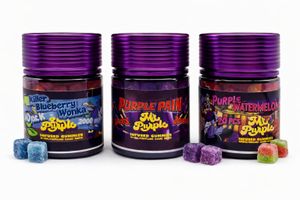 Mr. Purple – Infused Gummies  Hash Rosin - 2000mg