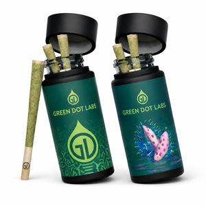  Green Dot Labs – Live Resin Rolls  - 5-Pack Infused Mini Joints - 2.5G Total