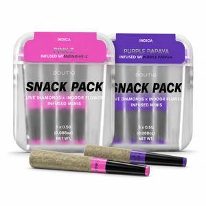 Boutiq - Live Diamonds x Indoor Flower - Snac Pack Infused Minis Pre-Rolls (2.5G Total)