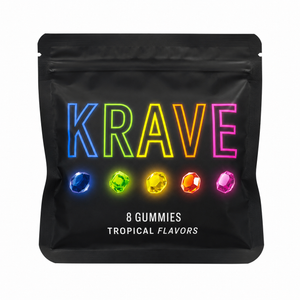 Krave Gummies - Tropical Flavors - 8 gummies
