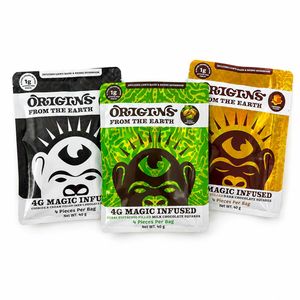Origins From the Heart - Magic Chocolate Squares - 4 pieces  per bag - 40g