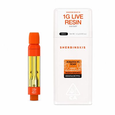 Sherbinskis – Live Resin 510 Cartridge - 1g Sherbinskis – Live Resin 510 Cartridge - 1g