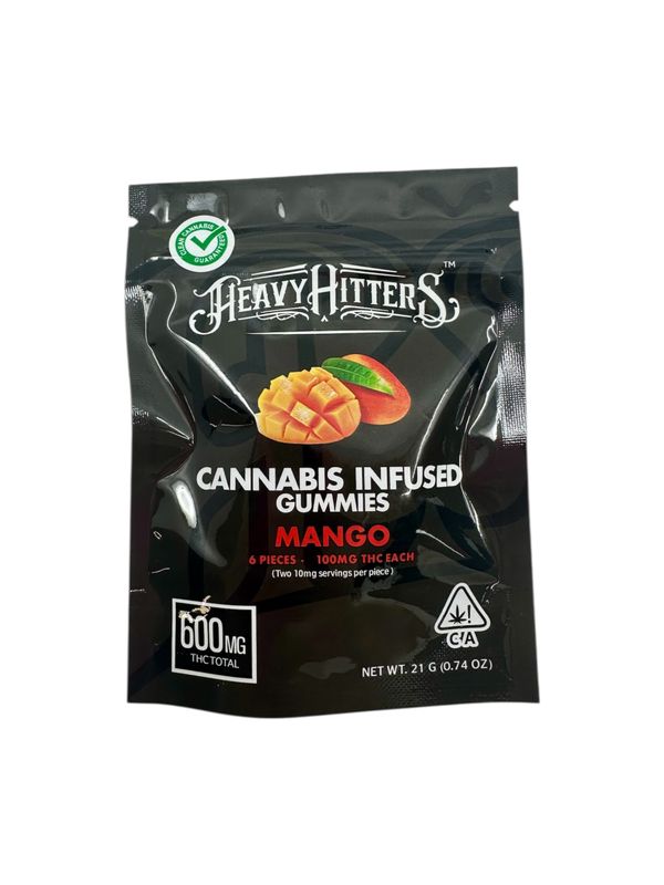 Mango (Hybrid) - Cannabis Infused Gummies - Heavy Hitters - 600mg