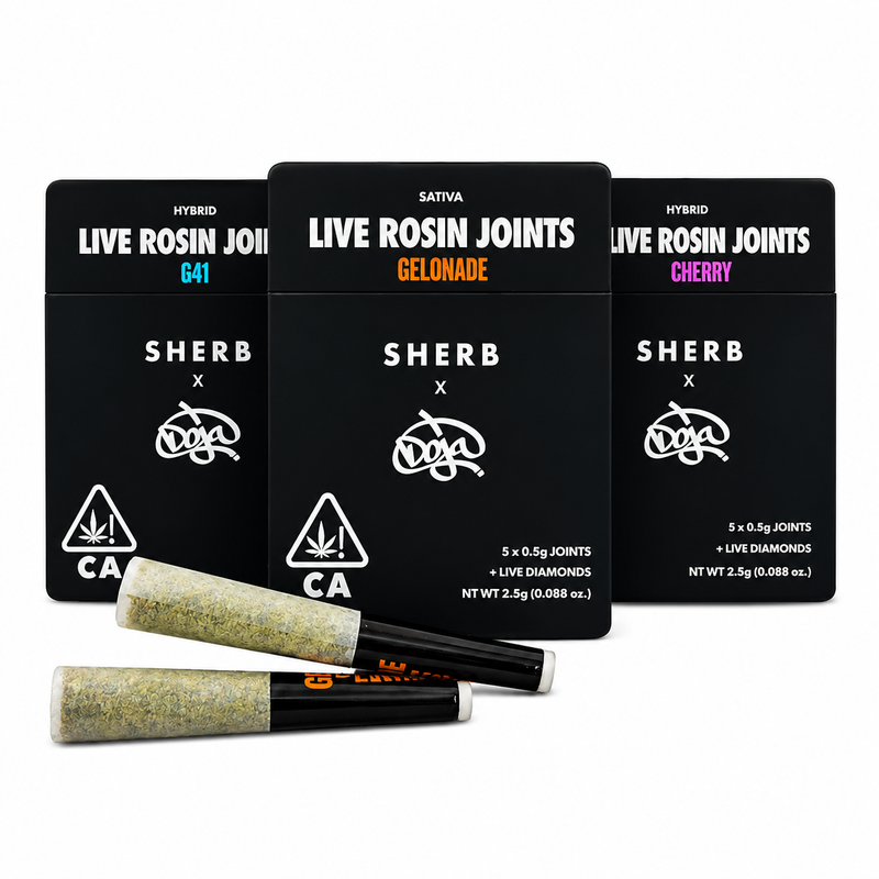 Sherbisnkis  x Doja – Limited Edition – Infused Pre-Roll 5 Pack - (2.5G Total)