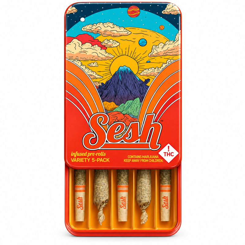 Sesh – Infused Pre-Rolls Variety 5-Pack – 3.75g