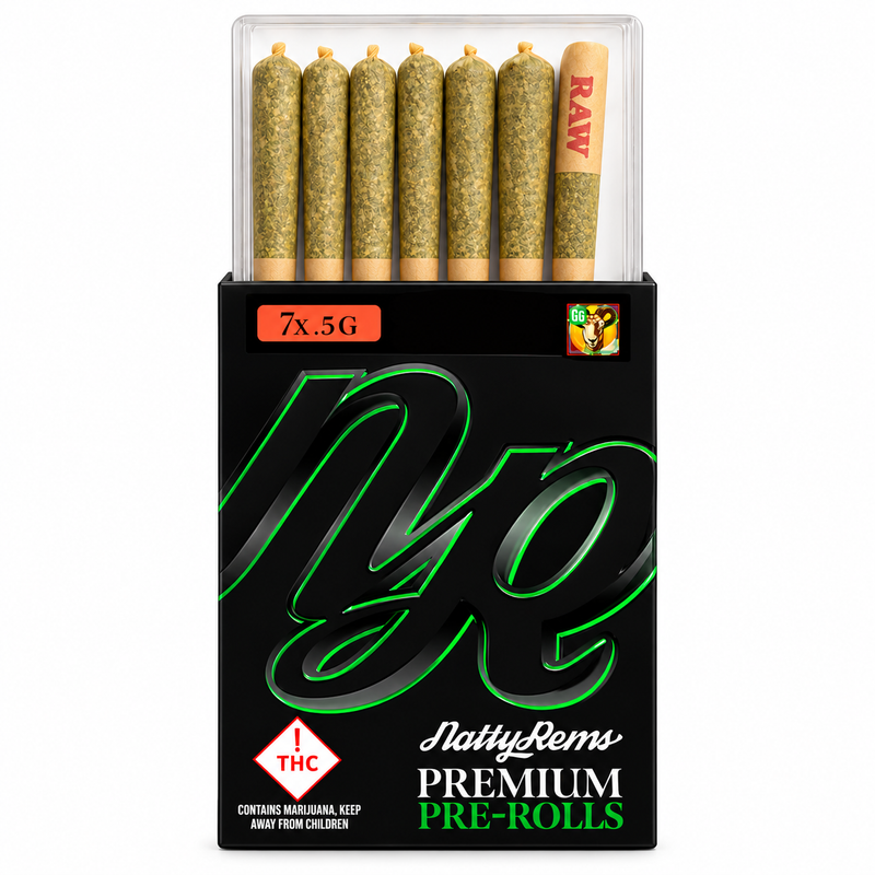 Natty Rems – Premium Pre-Rolls – 7-Pack – 3.5g